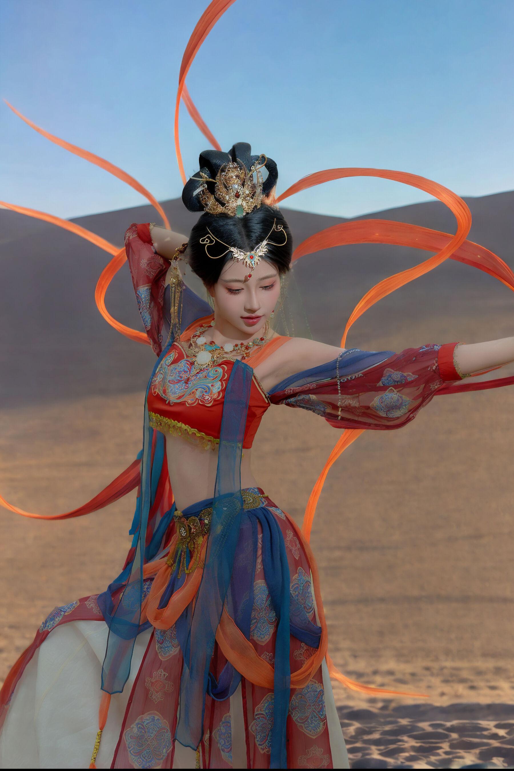 国模套图 年年《飞天》